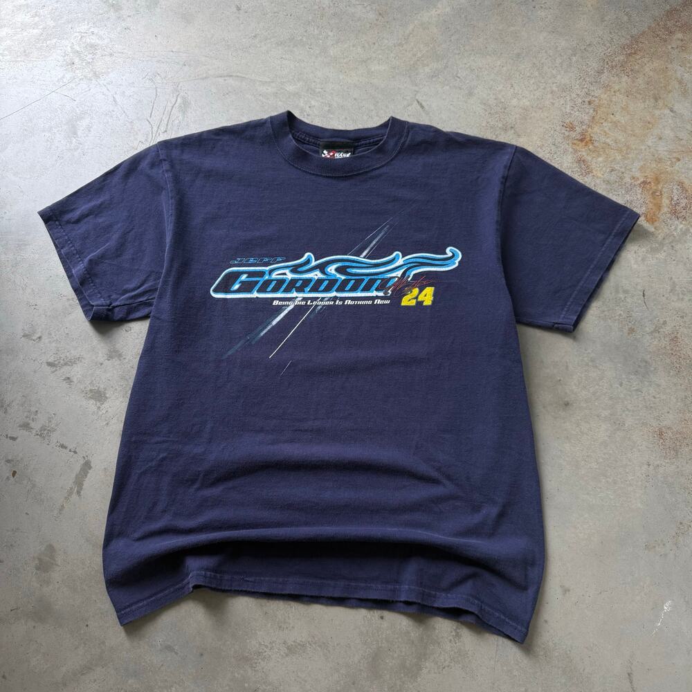 Vintage Y2K Jeff Gordon Nascar Racing Sports Retro Graphic T-shirt Size Large